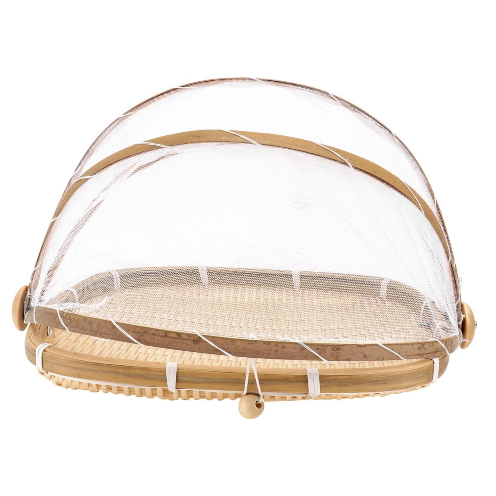 Panier de service en rotin haut de gamme UPKOCH et sa cloche de cuisine en bambou
