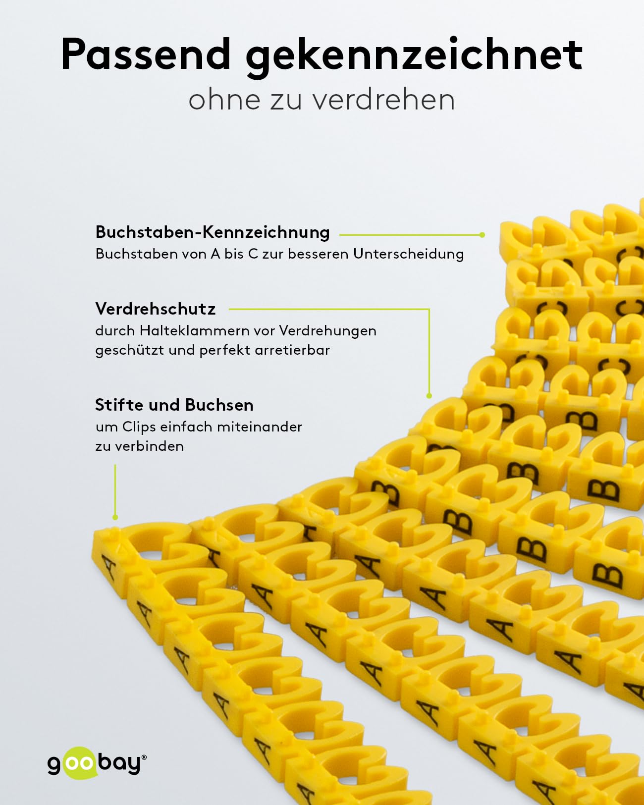 36 Stück Kabelbeschriftung, Kabel Beschriftung Nylon Kabeletiketten 6