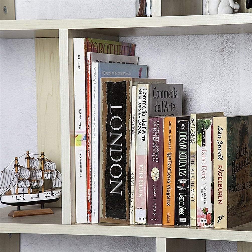 Jssmst Diversion Book Safe with Combination Lock, Secrect Hidden Safe Lock Box for Home Office Code Lock Money Box High Capacity, 9.5 x 6.2 x 2.2 inch, SMBS019L London Bridge bundle with ROME : Tools & Home Improvement