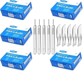 AAProTools 500 Sterile Scalpel Handle Blades # 10 (5 Free Handle #3)