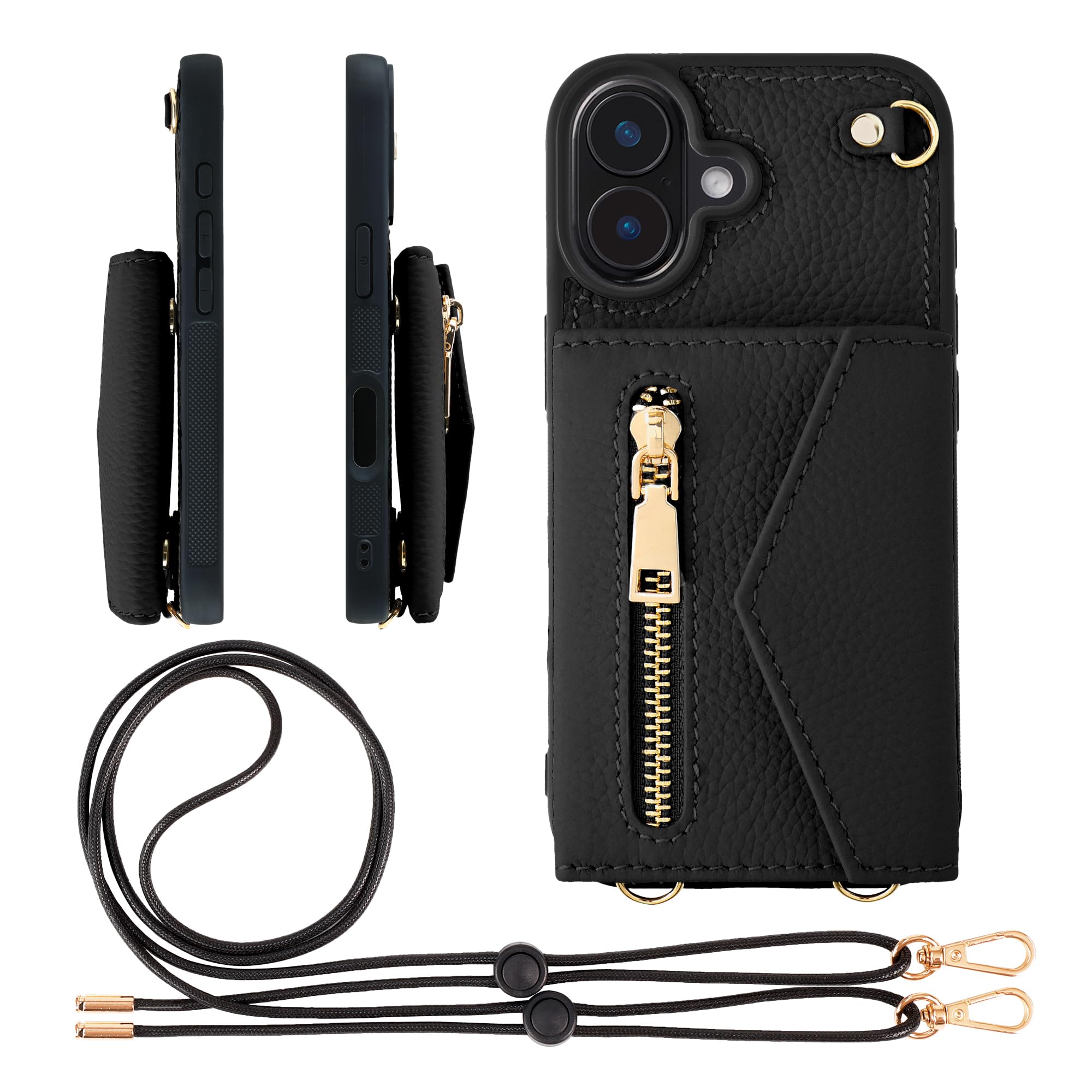 Amazon.co.jp: HANATORA for iPhone 17 ケース ショルダー 本革