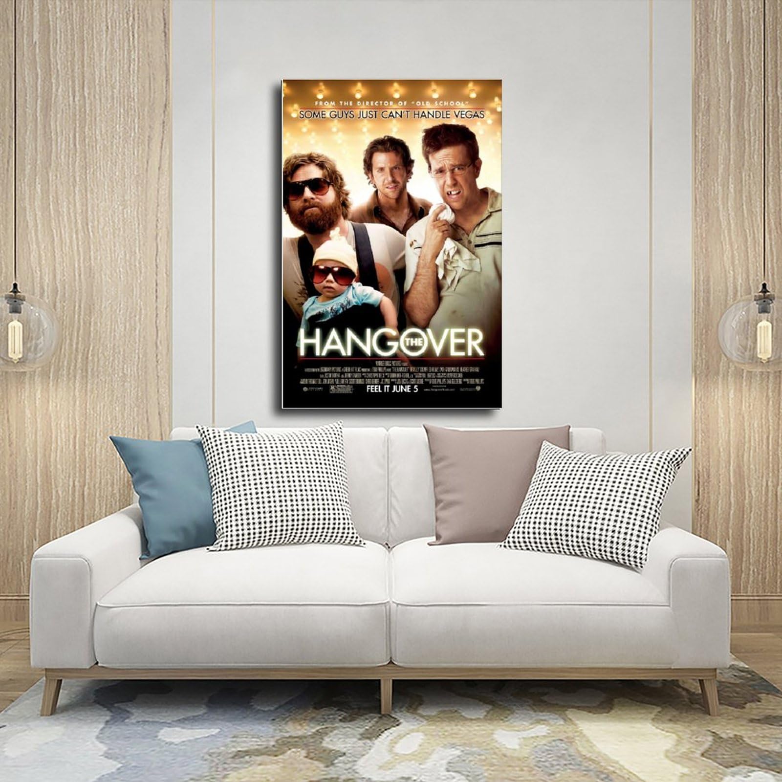 ETOMEY Poster su tela del film La sbornia, decorazione per camera da letto, sport, ufficio, stanza, regalo, senza cornice, 50 x 75 cm