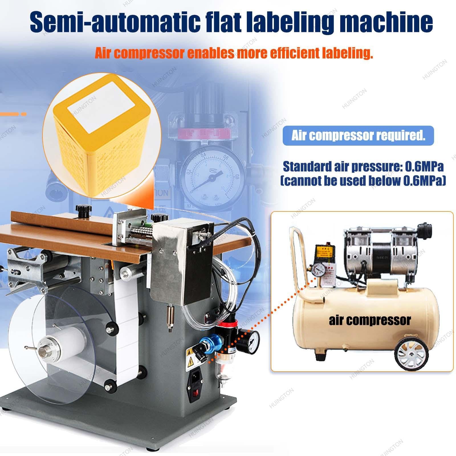 Etiquetadora semiautomática, Altura de aplicación Ajustable.