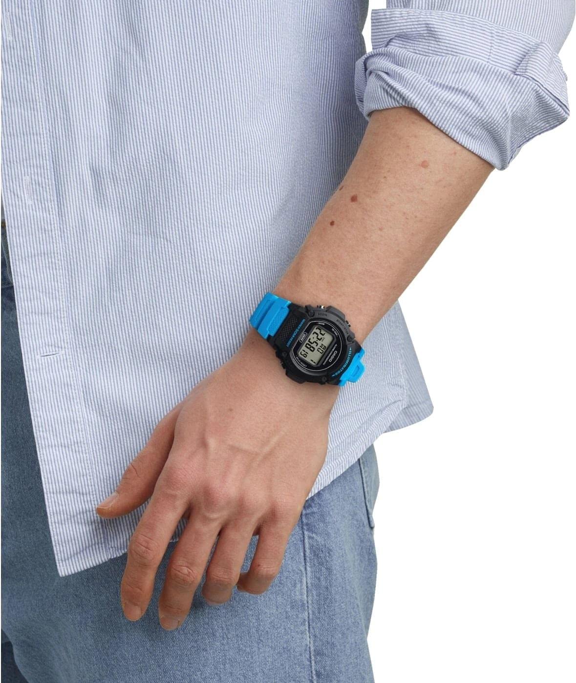 Casio COLLECTION Men W-219H-2A2VEF Orologio da polso uomo Con allarme