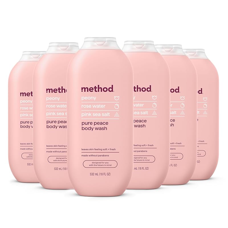 Sabonete líquido corporal Method Pure Peace, 540 mL, pacote com 6