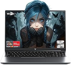 Gaming Laptop,15,6 Zoll Notebook,Ryzen 7 7730U 16-Thread CPU,bis zu 4.5GHz,16 GB RAM 512 GB SSD,NVMe PCIe 3.0,Unterstützt 4 TB SSD-Erweiterung,Gaming Laptops,Leichtgewicht,WiFi6, HDMI