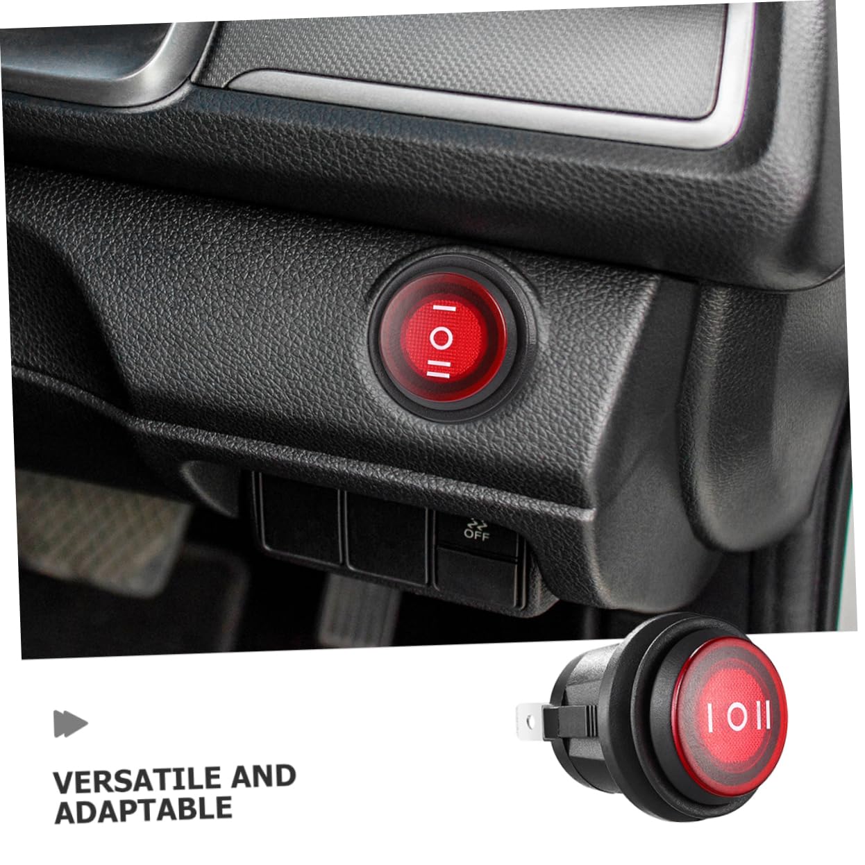 Cabilock 5pcs Round Rocker Multifunctional Toggle for Cars and Boats Easy Installation and Design for Outdoor Use