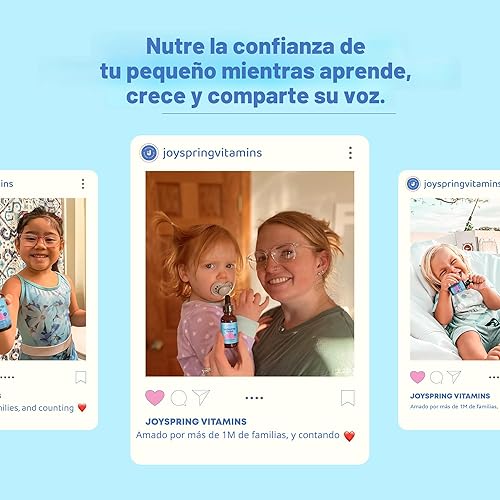 Miniatura 4 de JoySpring Melena de León para Niños Suplemento para Retraso del Habla en Niños y Pequeñitos Hongo Melena de León, Gotu Kola y Ashwagandha