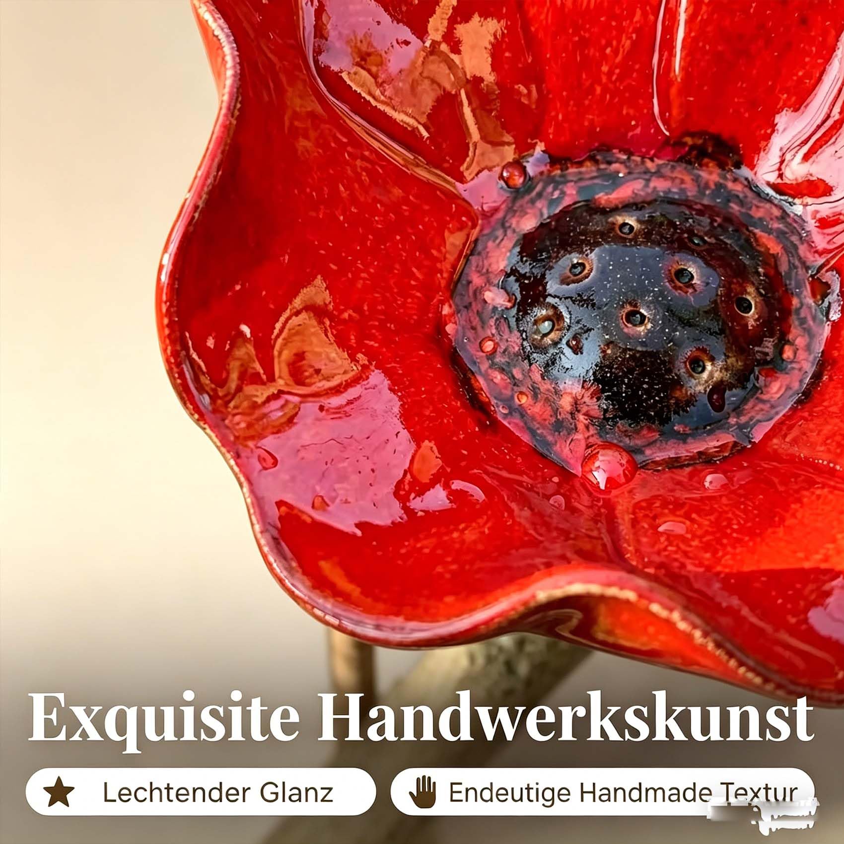 Blumen Gartenstecker VogelträNke, 2026 Neu Metall Blumen Gartenstecker, BienenträNke, Schmetterlinge Insekten Tränke für Den Garten, VogelträNke Futterschale Rasen & Balkon (3pcs *C)