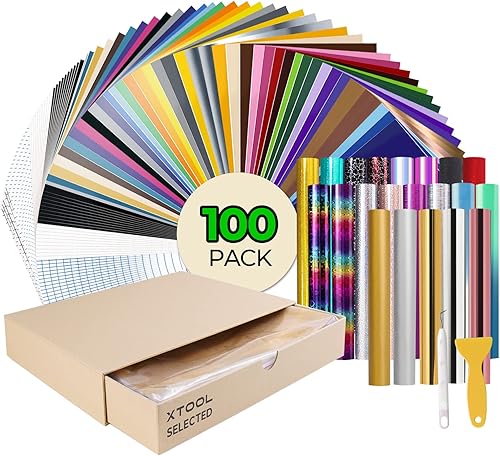 Glitter Removable Vinyl Bundle 30 Pack 12x10 Glitter Adhesive Vinyl with 5 Transfer Tapes 15 Assorted Colors Shimmer Starlight Brushed and