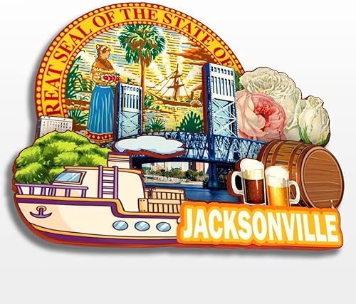 Vista 45 de Orlando Florida USA American Nevera Magnet Colección Madera 3D Madera Hecho a Mano Viajes Ciudad Recuerdos Refrigerador Imán Decoración del Hogar