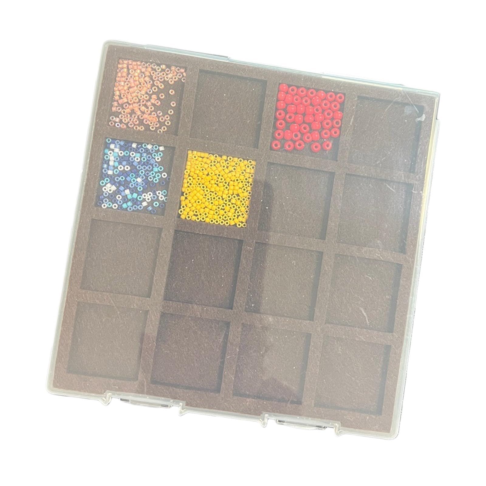 NEWFT 9 Compartment Jewelry Craft Tray Safe Felt Materials Safe Storage For Enthusiasts And Professionals