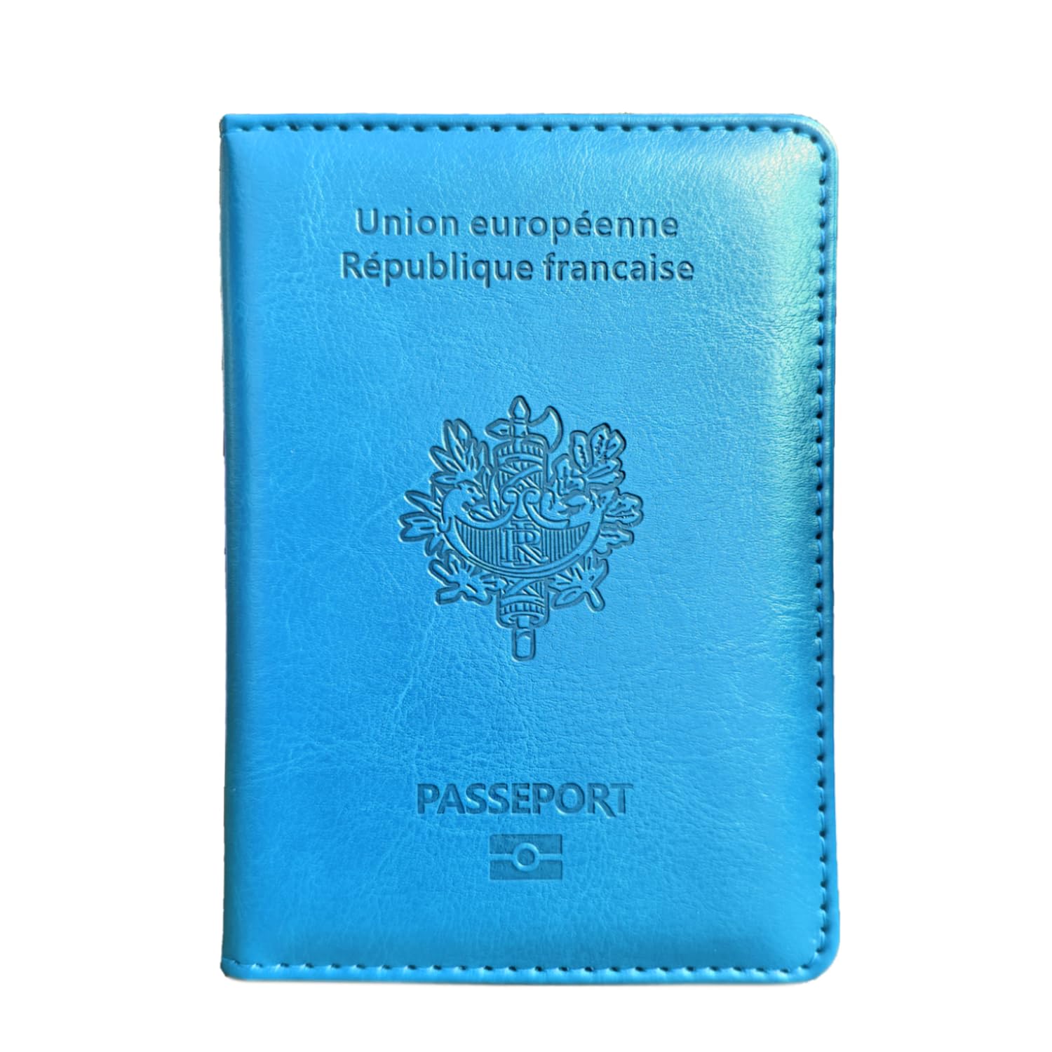 Porte-passeport De Voyage Bleu Marine En Simili Cuir – Étui à Documents Avec Poche ID Et Bloc-notes