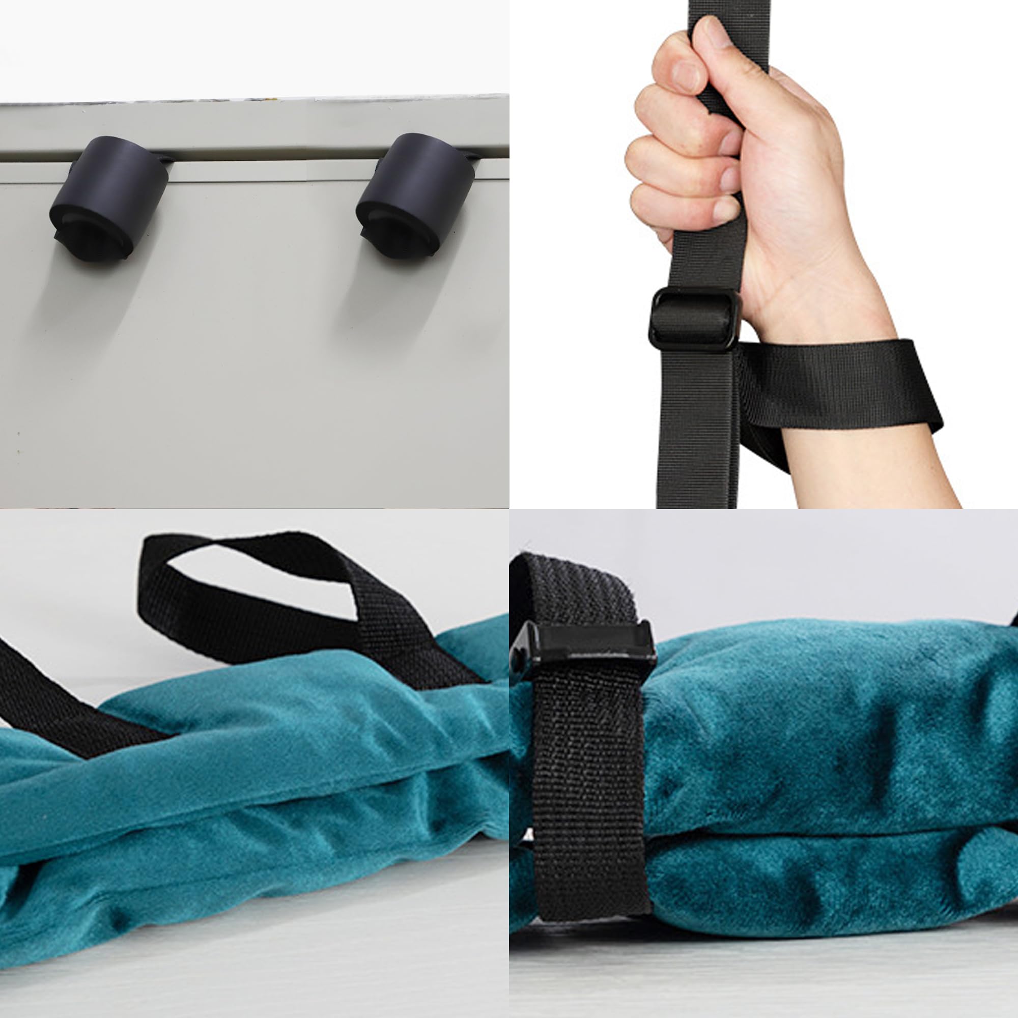 Sangle de Traction du Cou Cervical Dispositif de Vertèbre Cervicale Ménager Version Épaissie Tracteur d'Étirement de Cou pour Hernie Discale Vertébrale Douleur au Cou Correcteur de Colonne Vertébrale