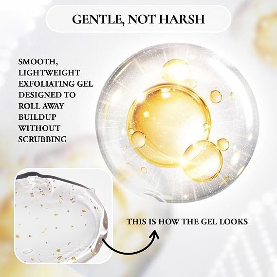 Vivo Per Lei Facial Peeling Gel - Exfoliates Dead Skin - Gentle - 4.05 Oz | Exfoliating Gel for Rough, Dry, Sensitive or Mature Skin - Face Peel with Dead Sea Minerals - Non Abrasive