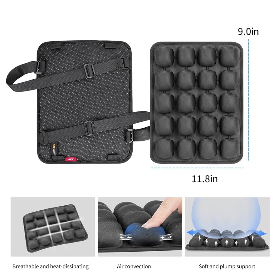 Amazon.com: JFT Motorcycle Air Cushion Seat Pad, Pressure