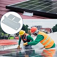 Vista 6 de JJN Soportes de montaje en panel solar, 2 juegos de 8 unidades de soportes de montaje de panel solar, soportes de aluminio ligero sin corrosión