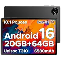 Tab A9 Android 16 Tablet 10 Pollici, 20 GB RAM + 64 GB ROM (TF 2 TB)