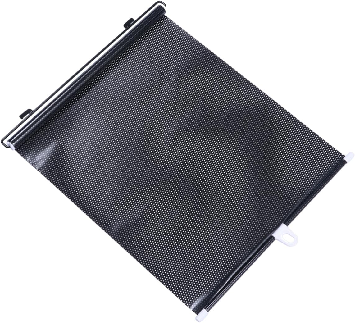 Alipis 2Set Retractable Car Window Shades Sun Block Curtains for Vehicle Durable Sunshade Protectors Easy Installation for Privacy Rays Protection Black