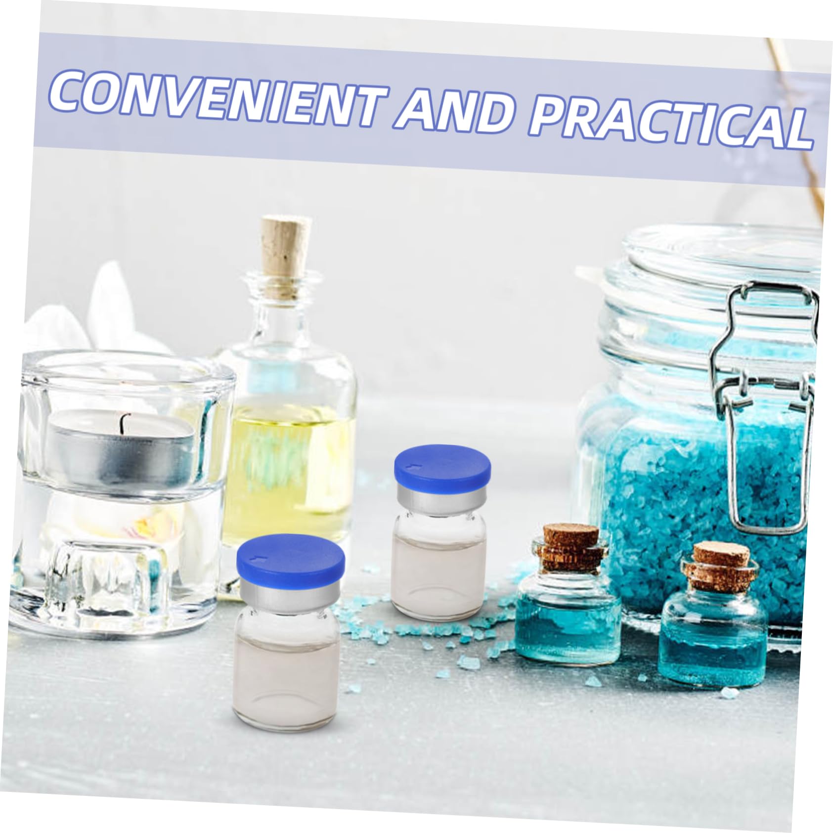 COSMEVIVI 20pcs Glass Bottle Oil Bottle Lab Vial Travel Storage Vial Jar Coffee Syrup Dispenser Mini Jars Test Tubes Scientific Tube Glass