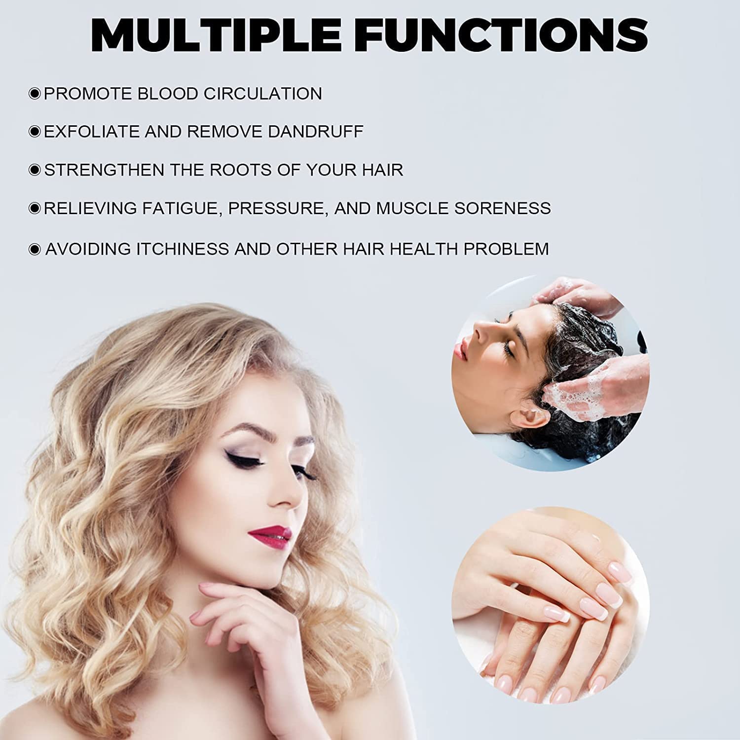 EPPSKEY Manual Hair Scalp Masagar Shampoo Brush | Hair Washing Brush Silicon Head Body Massage Brush Hair Washing Mashery Brush (Pink -10) EPPSKEY Manual Hair Scalp Masagar Shampoo Brush | Hair Washing Brush Silicon Head Body Massage Brush Hair Washing Mashery Brush (Pink -10)