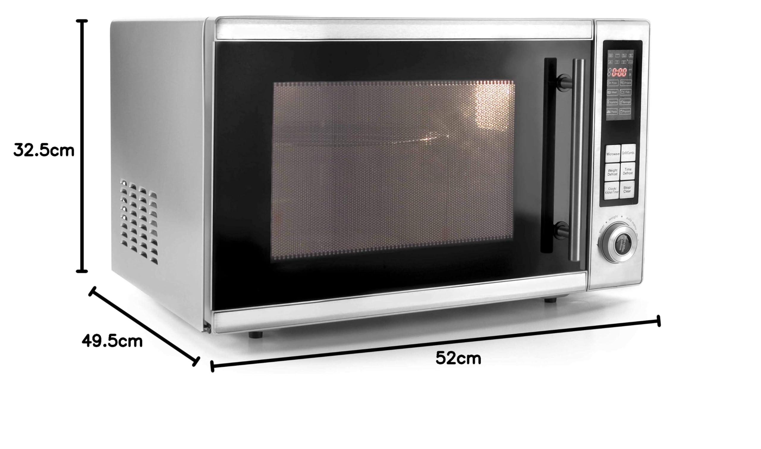LACOR 69330 - Horno microondas con Plato Giratorio + Grill, 30 L, 900 W
