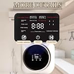 Mini Drum Washing Machine, 3.5L, Front Load, Fully Automatic and Spinner,Built-in Desktop Washer, Highly Efficient for Travel, Apartments, Dorms, Socks, Underwear