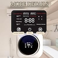 Vista 2 de Portable Clothes Washing Machines,Underwear Washing Machine, Fully Automatic Front Drum Washing Machine Washing Capacity 0.3kg for Dormitory Travel