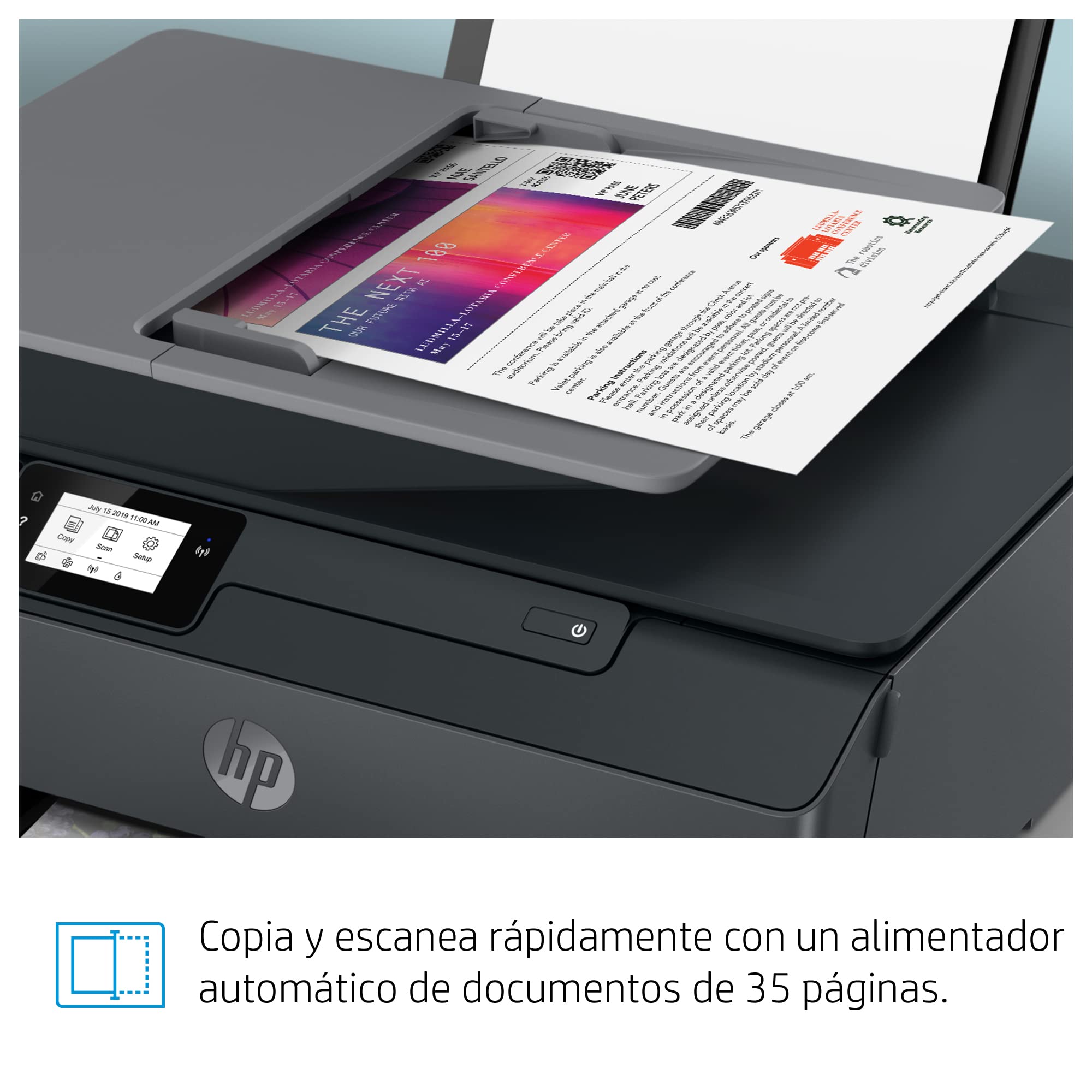 HP Smart Tank Plus 570 5HX14A- Impresora A4 Multifunción con Deposito de Tinta Recargable, Impresión a Color, Escaner, Copiadora, Wi-Fi, Smart App, Negro
