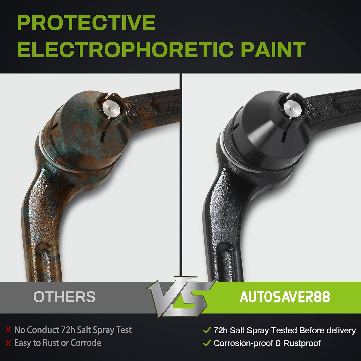 AUTOSAVER88 Front Upper Control Arm Compatible with 1998-2011 Ford Ranger 2WD, 2001-2010 Mazda B2300, 1998-2008 B2500/B3000, 1998-2004 B4000 -w/Bushings and Ball Joint Assembly