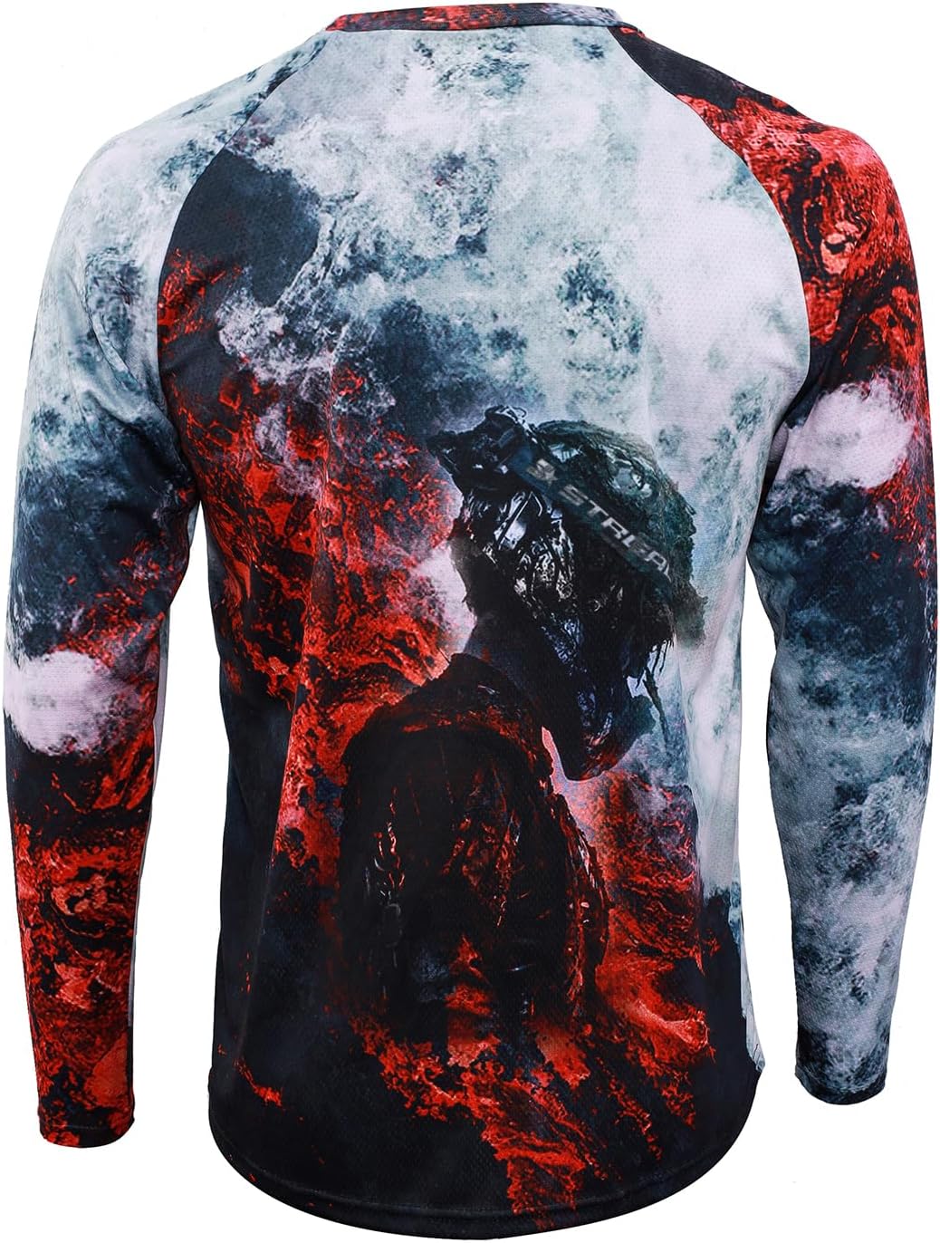 Men's Mountain Bike Long Sleeve Jersey BMX Downhill Shirts MTB Cycling Jerseys