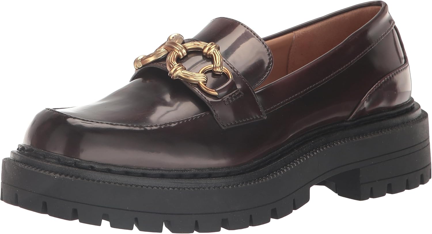Circus NY by Sam Edelman Women's Ella Loafer, Chestnut, 6