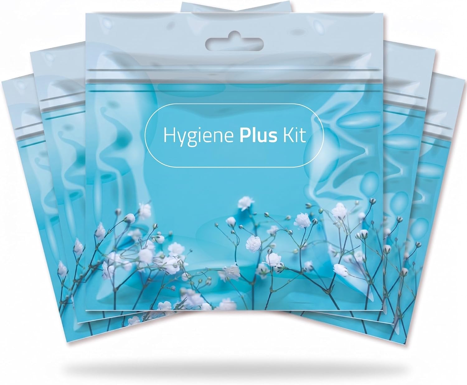 Hygiene Plus Bulk Period Kit with Disposable Underwear (Medium) – Complete Menstrual Care Kits for Schools, Healthcare & Organizations – Includes Tampon, Maxi Pad, Pantyliner & Wipe (5)
