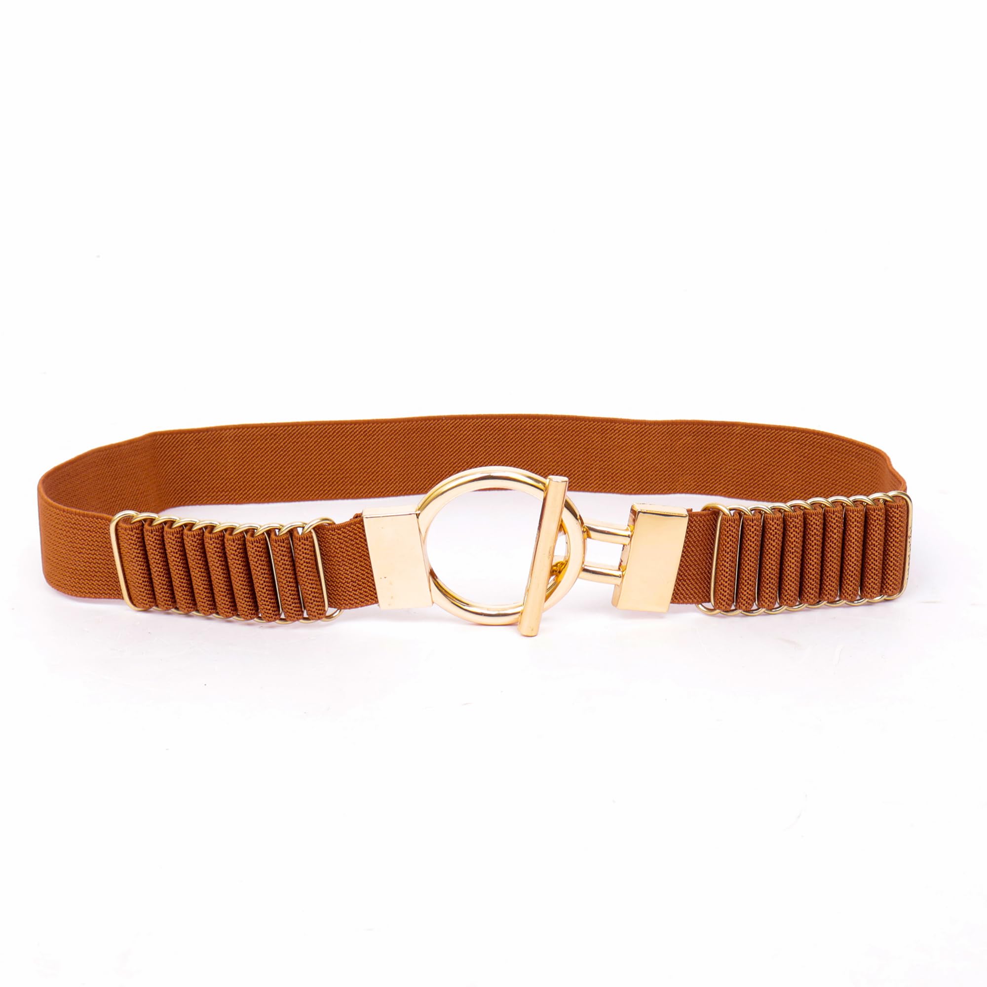 Waist Belt for Women Dresses Ring Design Slim Elastic Ladies Belt for Saree, Jeans Belt for Casual Fomal Party Fits On 30-40 Inches Waist Size (LD178)-image-7