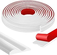 moonoom 20ft x 1.6in Self-Adhesive 3D Wall Molding Trim - Flexible Peel & Stick Chair Rail for DIY Home Decor, Walls, Mirrors