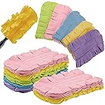Zubebe 12 Pcs Duster Refill Reusable Fleece Duster Refills Feather Flat Dusters Multi Surface Washable Cleaning Pads Tools for Home, Blinds, Car, Pet, Furniture, Fans (Rainbow Colors)