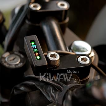 KiWAV Custom Motorcycle LED mini Dashboard Warning Lights Matte Black