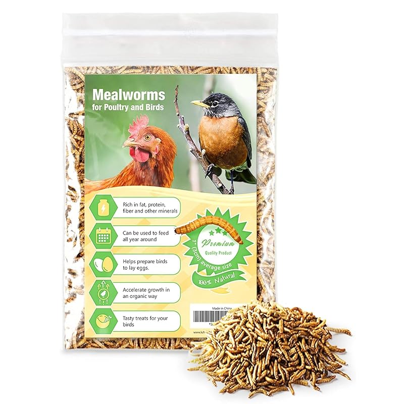 Tenébrios para Aves e Pequenos Animais JOR, Petisco Rico em Proteínas, 198 g
