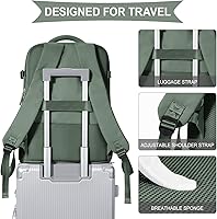 Vista 6 de coowoz Travel Backpack For Women Men,Carry On Backpack,Hiking Backpack Waterproof Outdoor Sports Rucksack Casual Daypack Travel Essentials(Olive