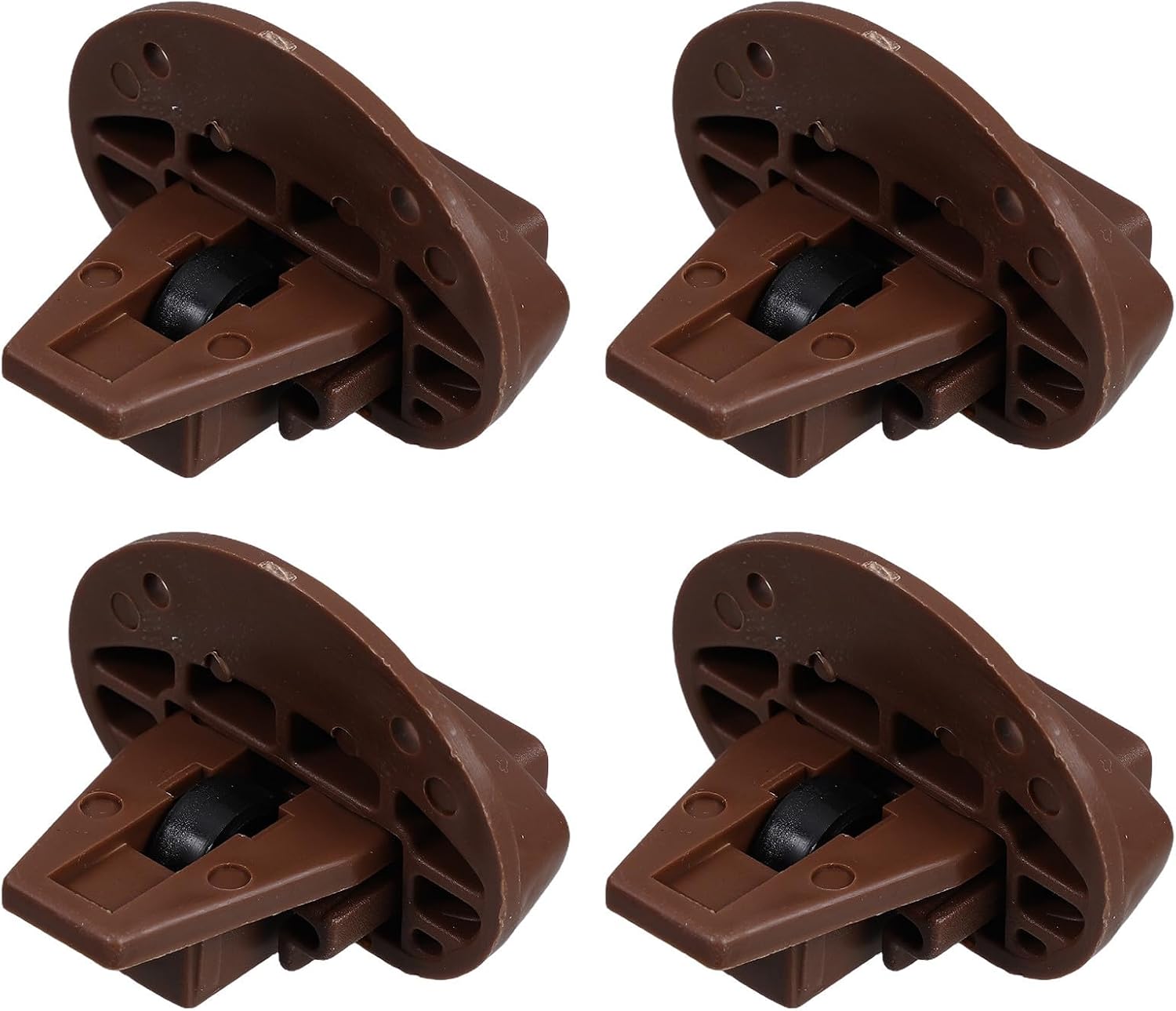 4pcs Replacement Drawer Slide Track Guide Kit for Cabinet and Furniture Drawer Repair with Plastic and Metal Sturdy Parts Versatile Compatibility for Smooth Slide Replacement