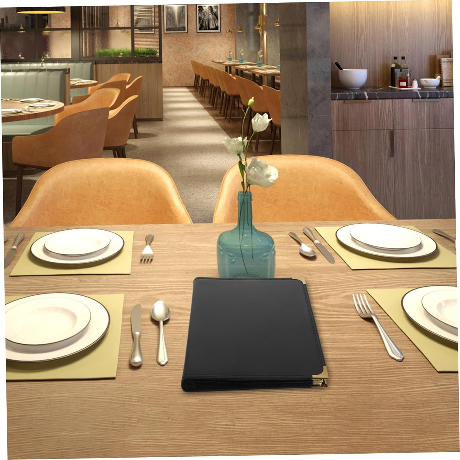 Transparent Menu Holder for Restaurants Stylish Recipe Book Cover and Wear-Resistant Easy to Clean for Cafes and Bars