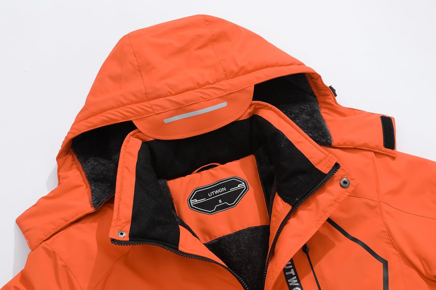 Men's Ski Jacket Winter Warm Snow Coat Waterproof Windbreaker Hooded Work Outerwear Snowboarding Jackets - Image 2