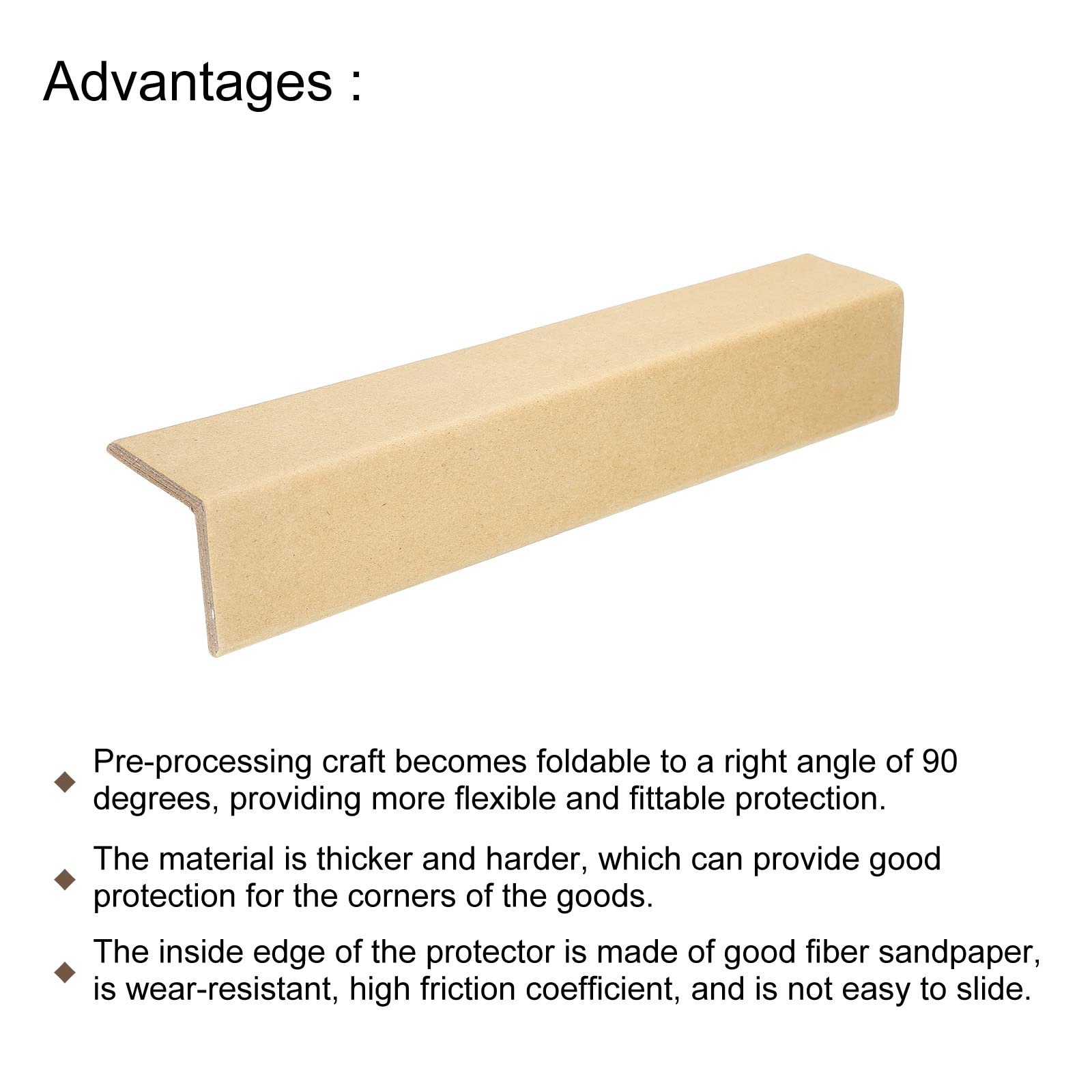 PATIKIL Réglable Carton Coin Protecteur Paquetage Cadre Protecteurs L Forme 300x50mm Épais 5mm pour Art, Paquetage, Expédition, Paquet de 24