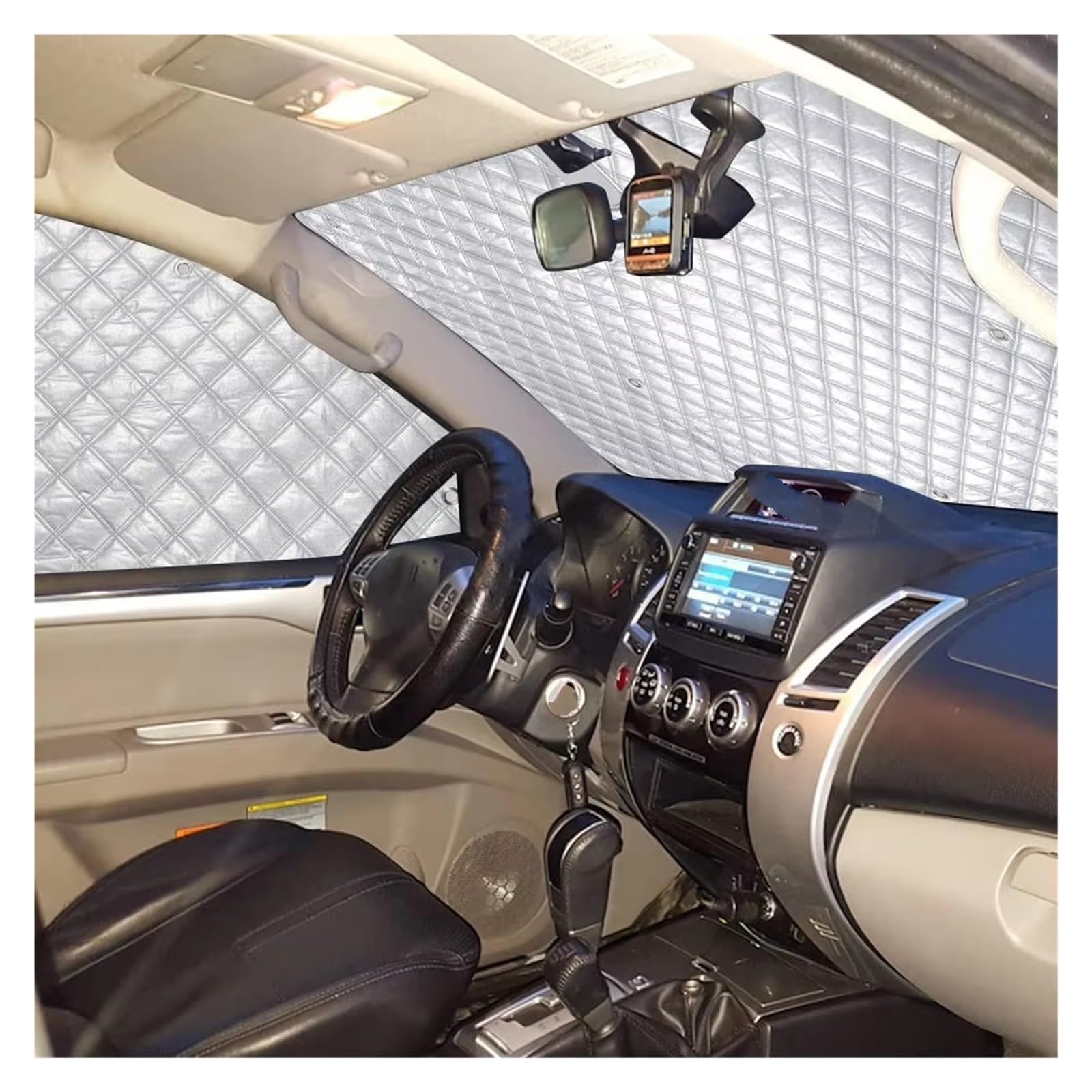 Cubierta De Parasol Automóvil para VW para T5 para T6 Parasol Parabrisas Visera Cubierta Protección Coche Interior Térmico Ventana Ciega Conjunto De Cubierta
