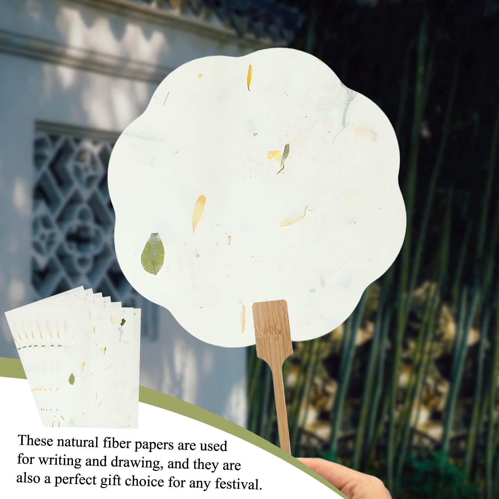 100 fogli di carta di gelso formato A4, carta di riso fatta a mano, per decoupage, carta di riso, formato A4, foglie visibili, per fai da te, scrittura, pittura, confezioni regalo