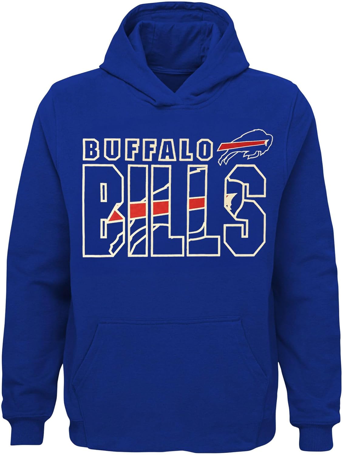 Outerstuff NFL Kids Youth 8-20 Official Team Color Game Day Touchdown Performance Primary Logo Long Sleeve Pullover Hoodie