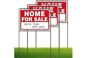 3-Pack Premium Land For Sale Signs with Stakes