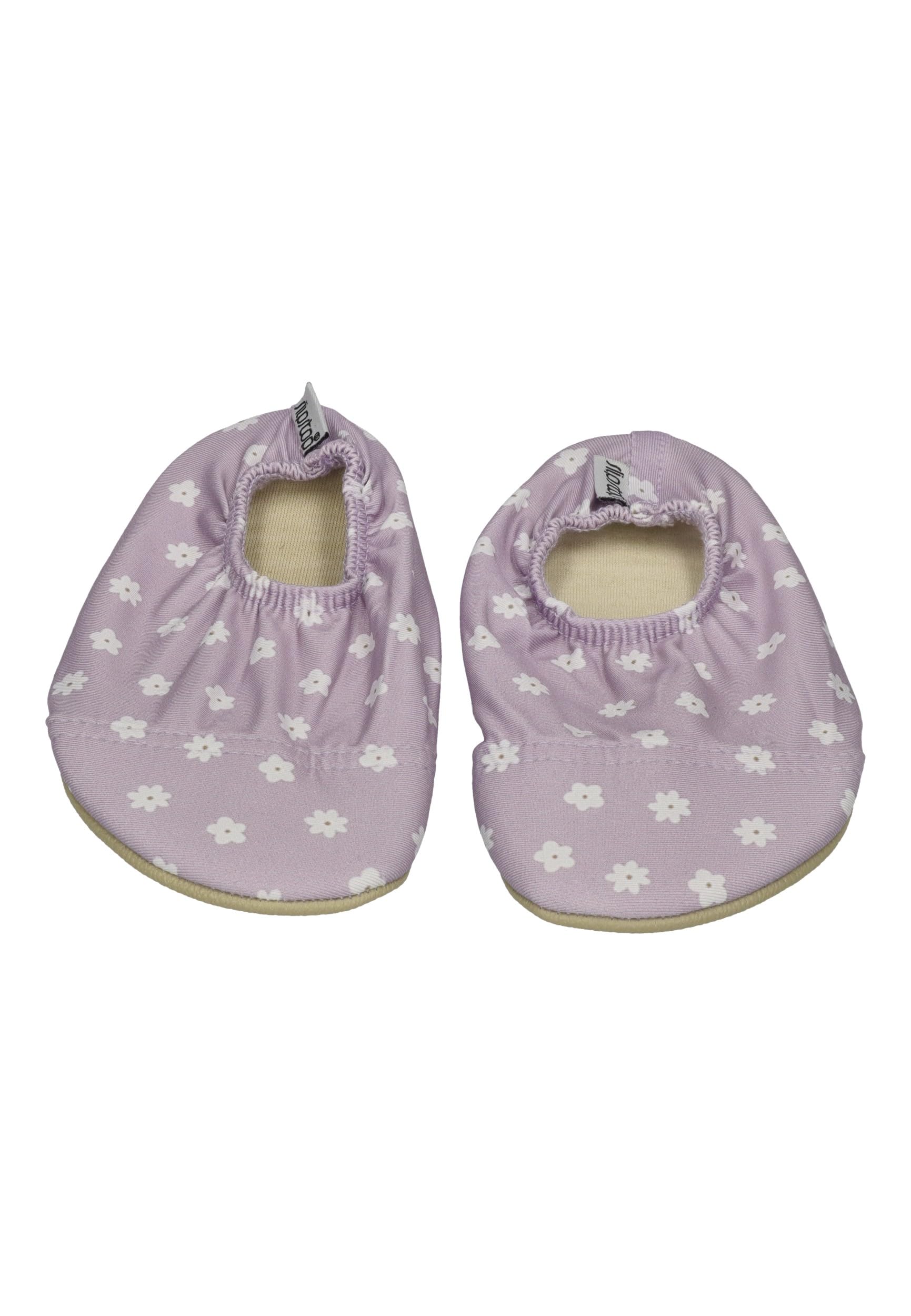 Slipstop Kinder Hausschuhe Badeschuhe Clara Blumen flieder