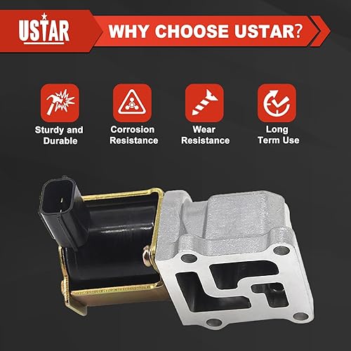 Miniatura 6 de USTAR Válvula de control de aire de ralentí IAC IACV compatible con Mazda Protege 1999-2003 Mazda 626 1998-2002 FSN5-20-660B FSN520660B AC274 AC4075