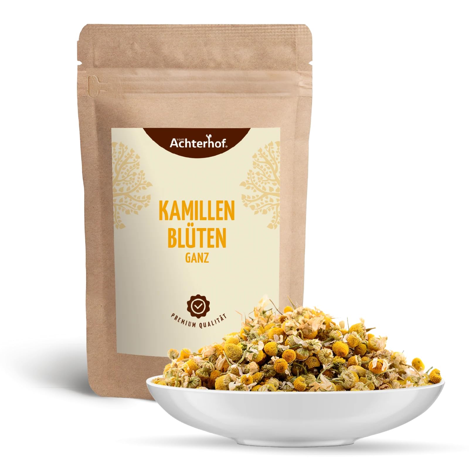 Flores de manzanilla 1000g | enteras y secas | té de manzanilla de flores enteras | 100% natural | sabor ligeramente amargo y suave | sin aditivos | vom Achterhof